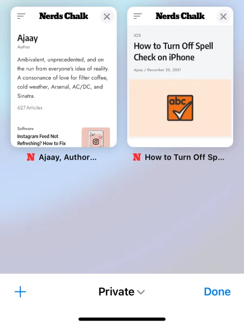 Sådan tjekker du privat browserhistorik på iPhone