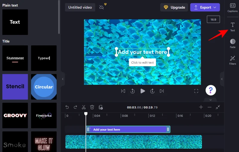 Přidání textu do Clipchamp: Průvodce krok za krokem