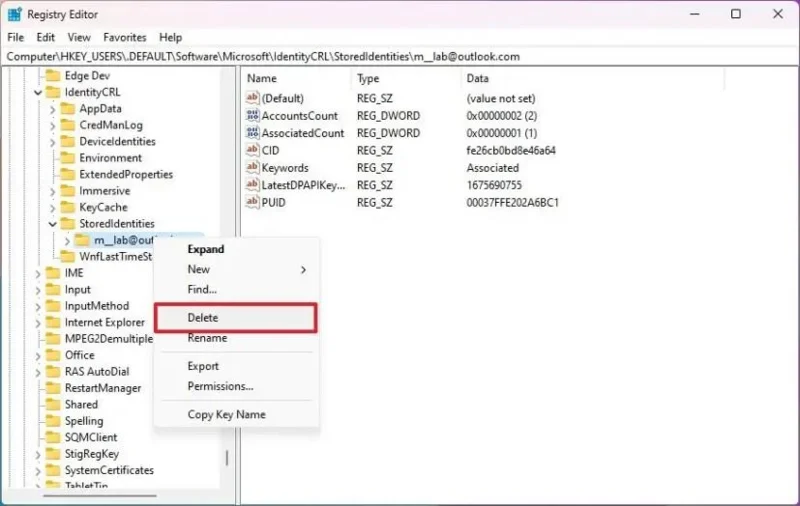Як видалити облікові записи електронної пошти для програм із Windows 11