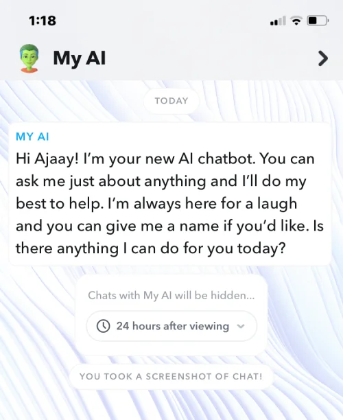Slik slår du på Snapchat's My AI