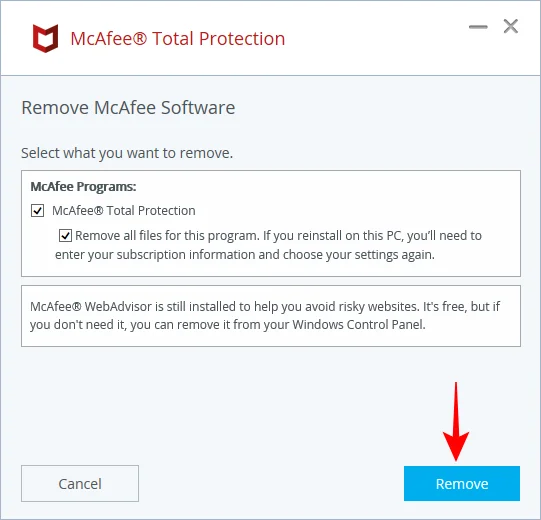 Jak zastavit vyskakovací okna McAfee v systému Windows 11