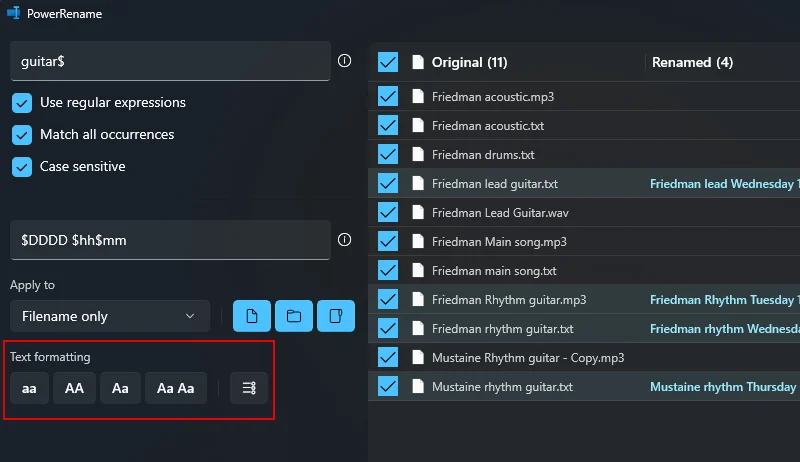 Windows PowerToys: Jak dávkově přejmenovat soubory a složky pomocí PowerRename