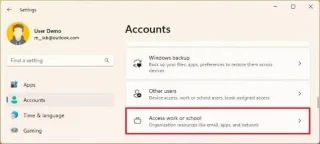 Як видалити робочий або навчальний обліковий запис електронної пошти в Windows 11
