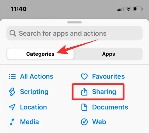 Parancsikonok létrehozása, szerkesztése és megosztása iPhone-on
