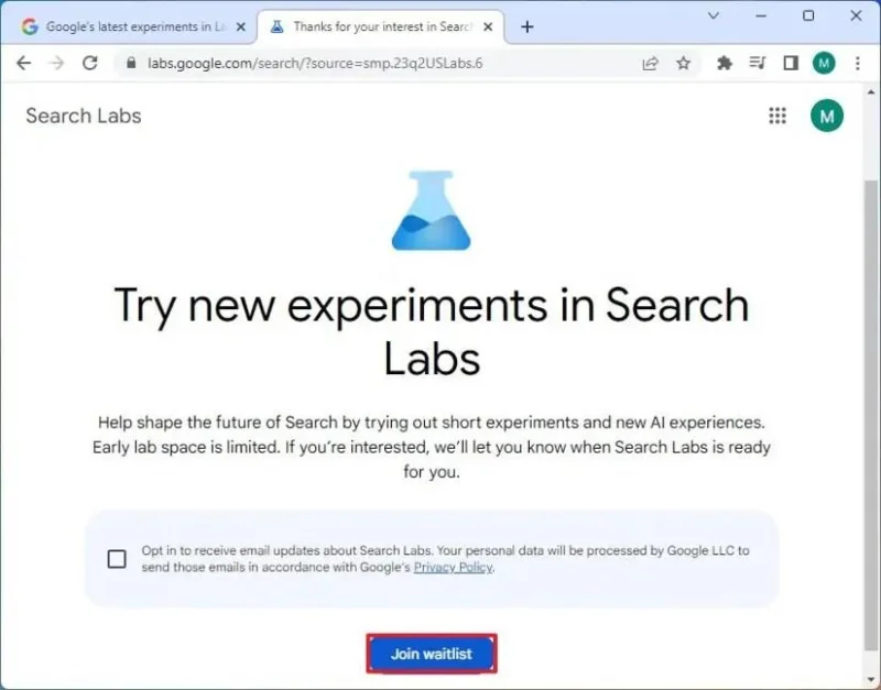 Kuinka saada varhainen käyttöoikeus Generatiiviseen tekoälyyn Google-haussa