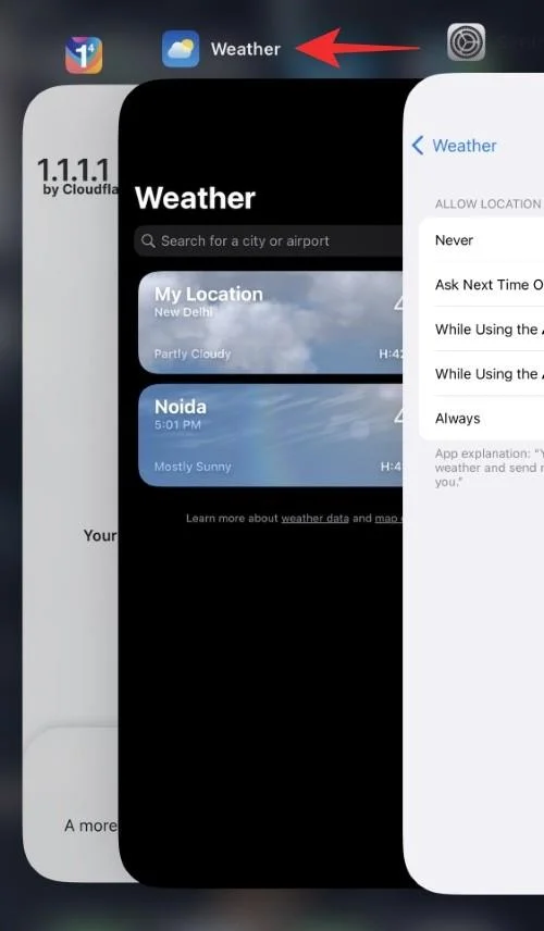Як виправити розряд батареї програми Weather App на iOS 16