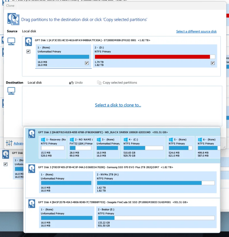 Merevlemez klónozása