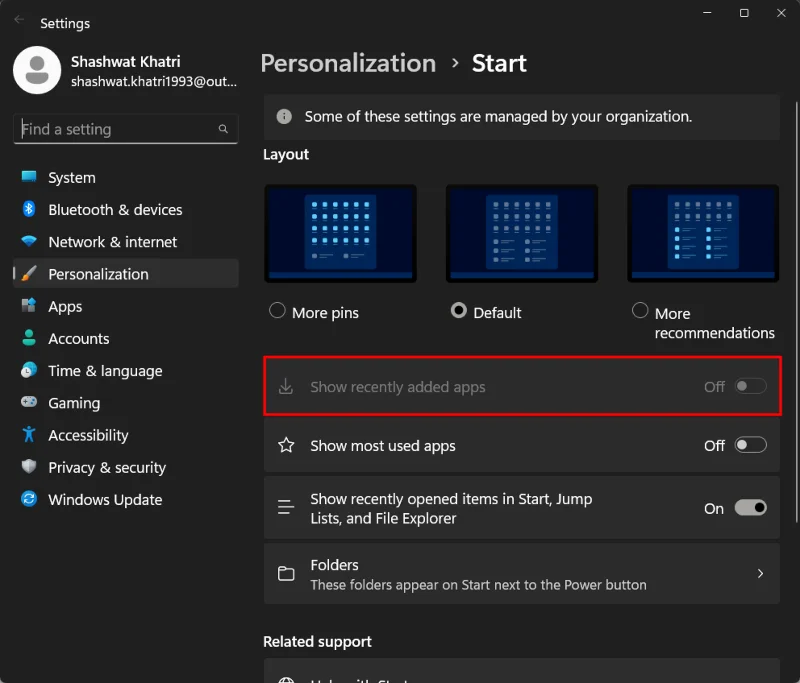 Як змінити макет меню «Пуск» у Windows 11