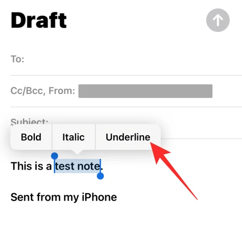 Hur man understryker text på iPhone