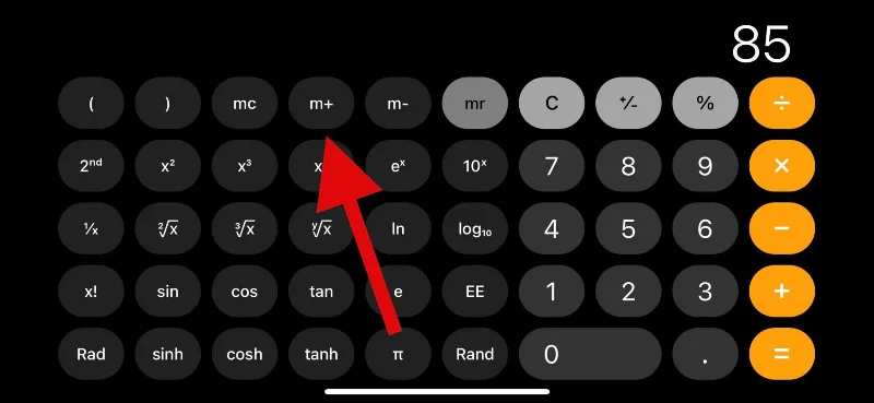 4 módszer a számológép előzményeinek ellenőrzésére az iPhone készüléken