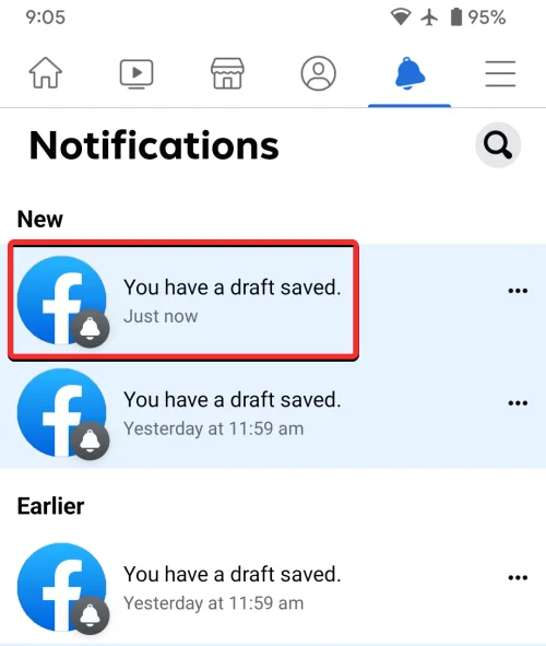 Как да намерите чернови в приложението Facebook