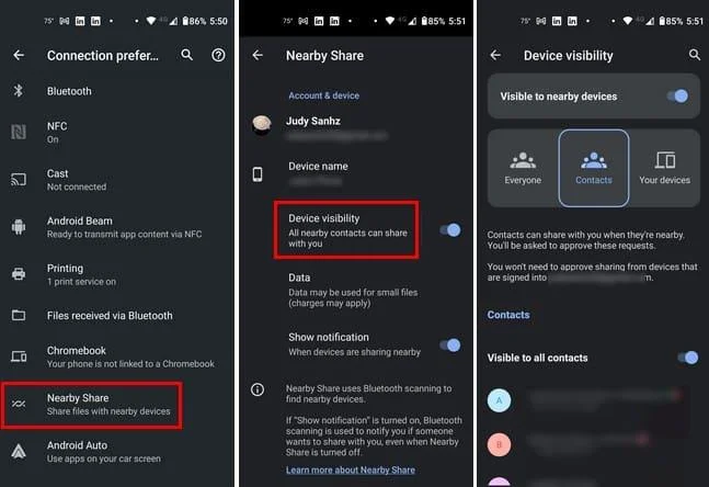 Как да споделяте файлове с помощта на Google Nearby Share