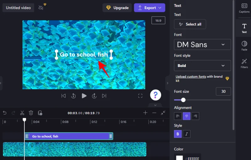 Přidání textu do Clipchamp: Průvodce krok za krokem