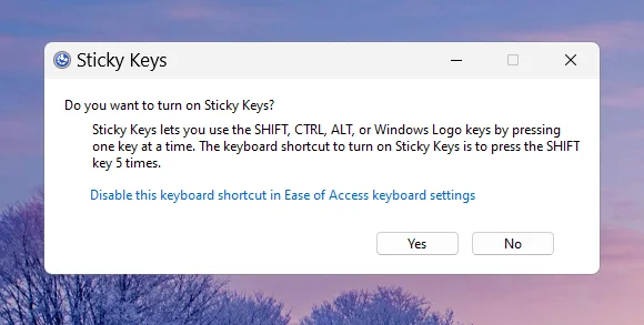 Jak trvale zakázat Sticky Keys ve Windows 11 [2023]