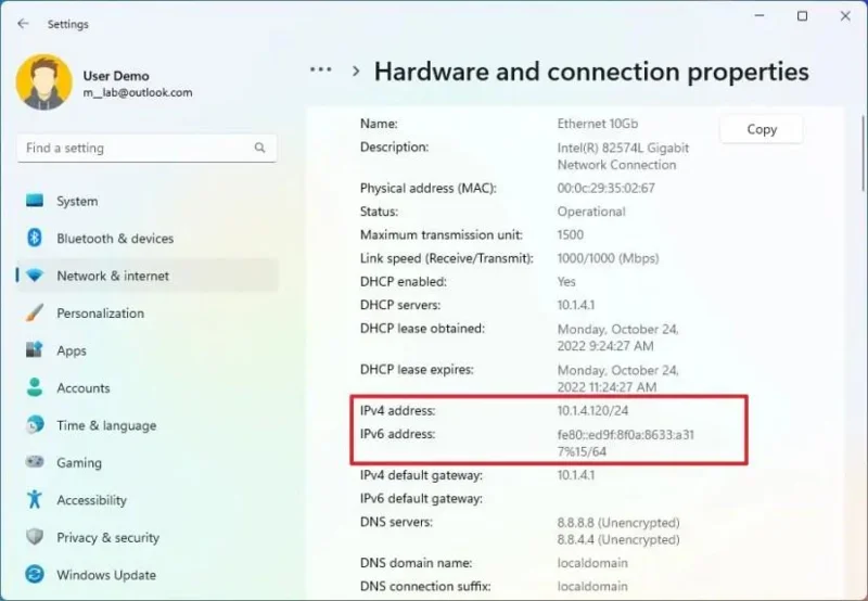 Як дізнатися IP-адресу комп'ютера в Windows 11