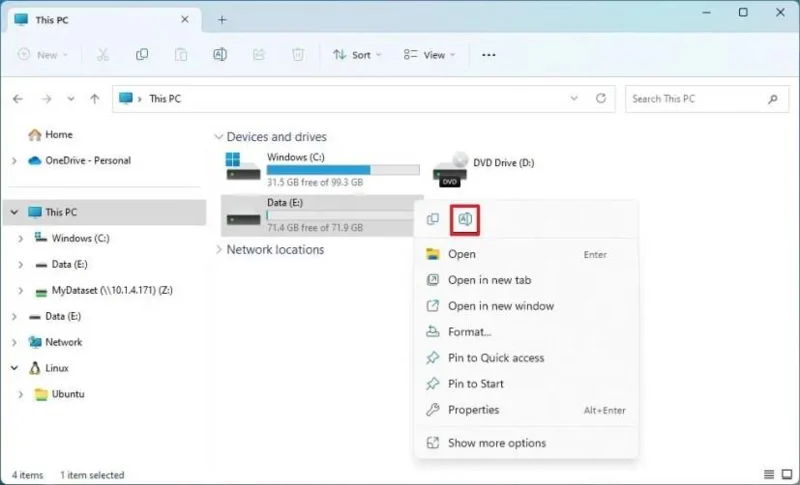 Як змінити назву мітки тому диска в Windows 11