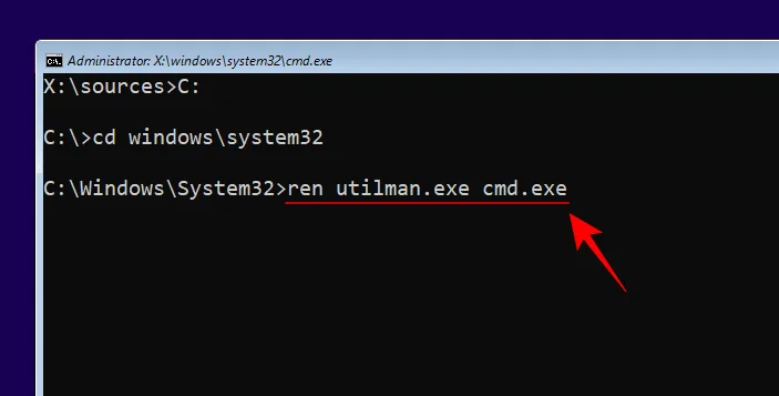 Jak obnovit heslo správce systému Windows 11 pomocí příkazového řádku (CMD)