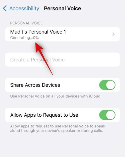 A személyes hang beállítása és használata az iPhone készüléken iOS 17 rendszerrel