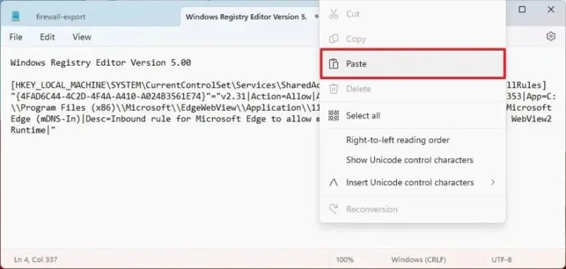 Як експортувати та імпортувати окремі правила брандмауера в Windows 11