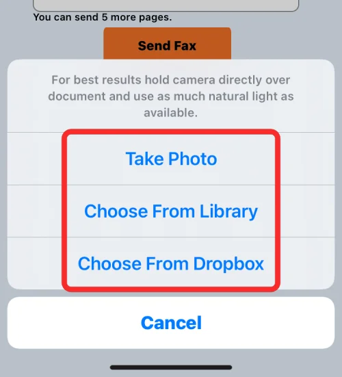 Faxolás iPhone-ról