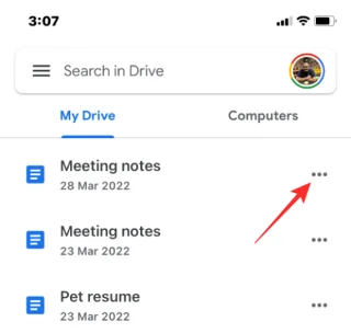 Jak odstranit soubory z Disku Google na iPhone