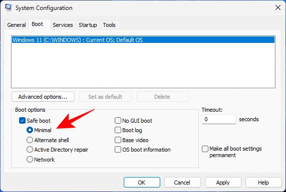 Как да стартирате в безопасен режим в Windows 11