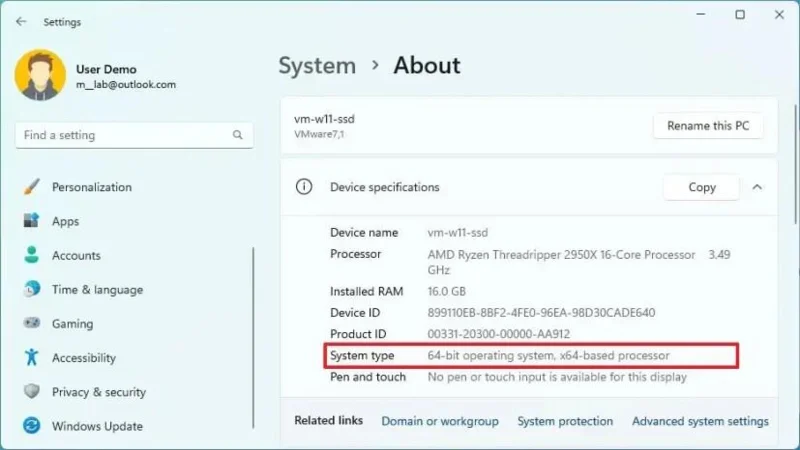 Jak zkontrolovat, zda je procesor ARM64 nebo x64 (64bitový) v systému Windows 11