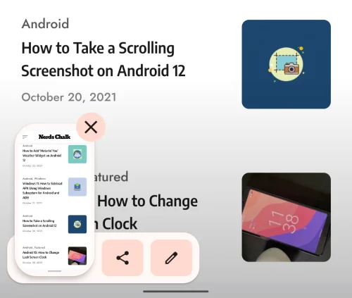 Snímek rolovací obrazovky Android 12 nefunguje?  Jak opravit