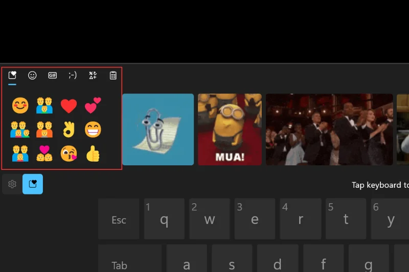 Jak používat Emojis ve Windows 11 pomocí klávesových zkratek