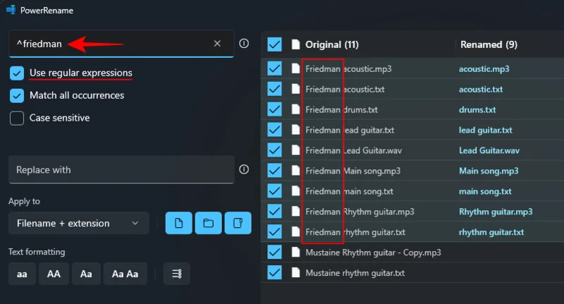 Windows PowerToys: Jak dávkově přejmenovat soubory a složky pomocí PowerRename