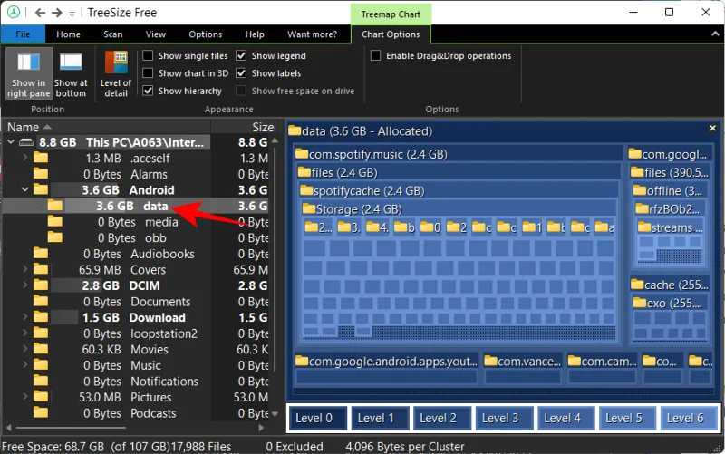 Slik sjekker du brukt plass på Android fra en Windows-PC via MTP