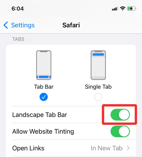 IOS 15: Co je panel karet Landscape v Safari?