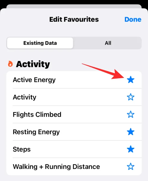 Hogyan távolítsuk el a kedvenceket a Health alkalmazásból iPhone-on