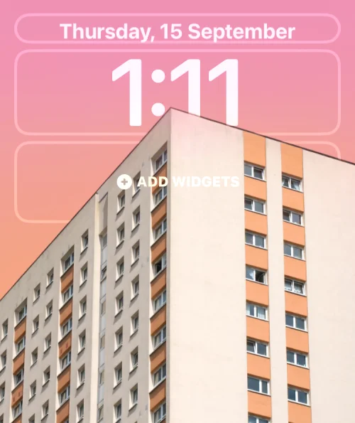 Sådan sætter du tid bag tapet i iOS 16