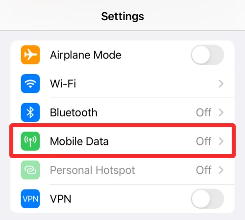 Az 5G bekapcsolása (vagy kikapcsolása) az iPhone 13-on