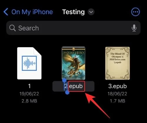 Hur man ändrar filtillägg på iPhone på iOS 16