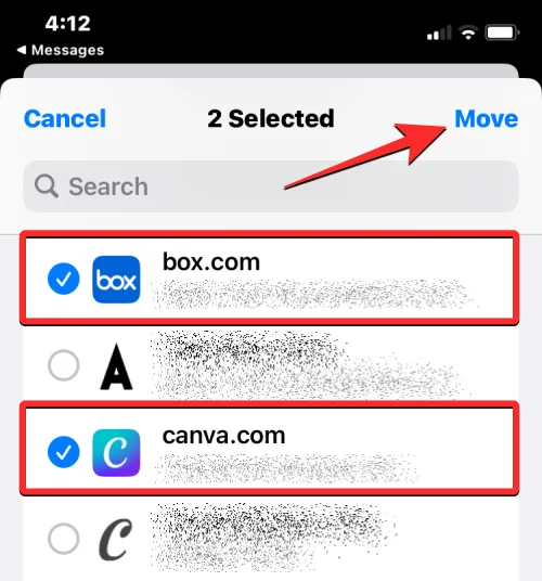 A jelszavak biztonságos megosztása a családdal az iPhone készüléken iOS 17 rendszeren