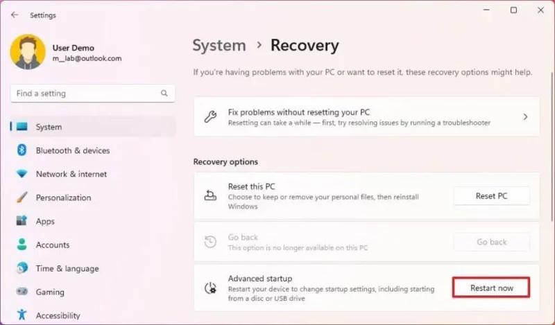 Jak zakázat vynucení podpisu ovladače v systému Windows 11