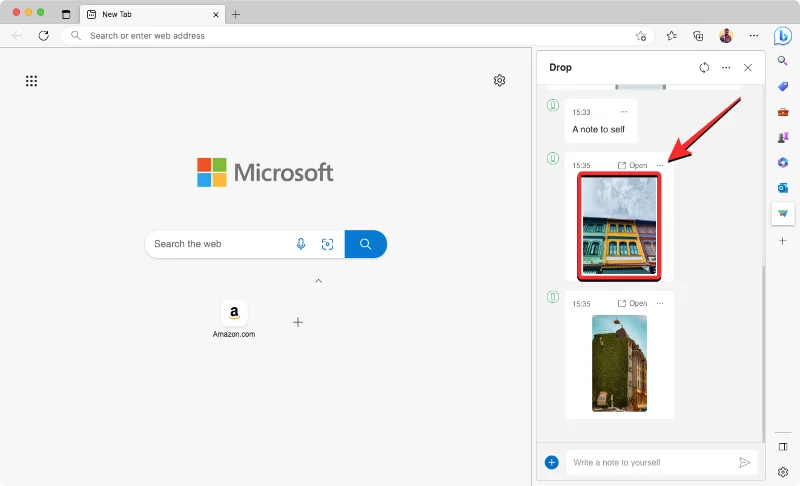 Tiedostojen siirtäminen Microsoft Edge Dropilla [2023]