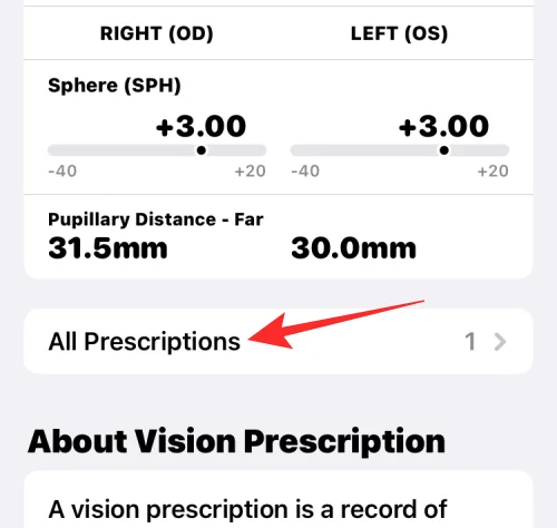 Як додати свій рецепт Vision у програму Health на iPhone на iOS 16
