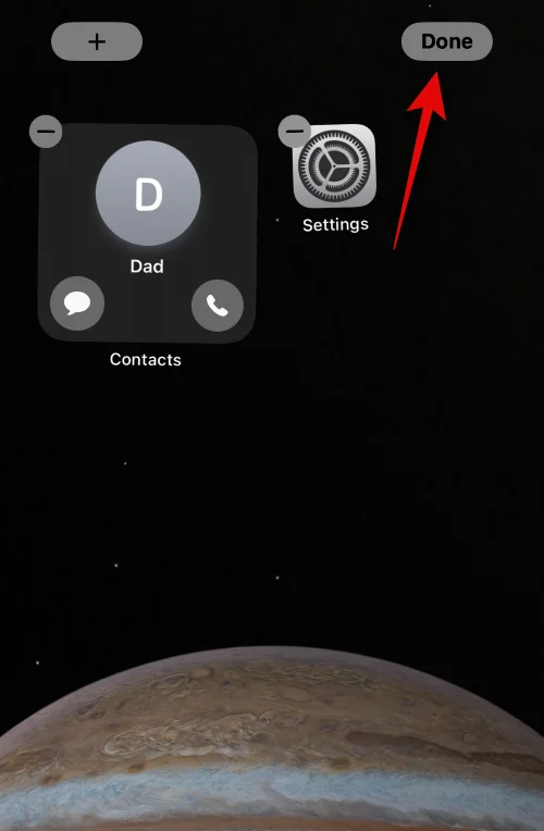A hívás és üzenet gomb engedélyezése és használata egy kapcsolati widgethez iOS 17 rendszeren