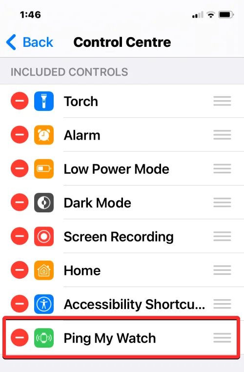 Slik pinger du Apple Watch fra kontrollsenteret på iPhone med iOS 17