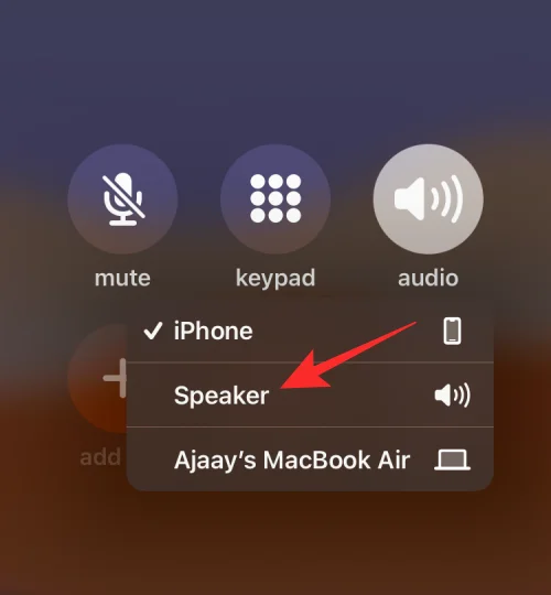 Sätta på högtalare på iPhone