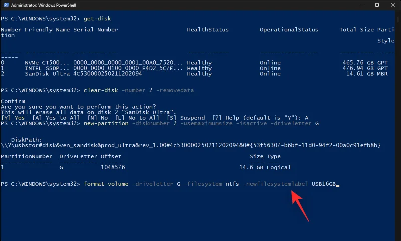 5 простих способів відформатувати USB у NTFS Windows 11