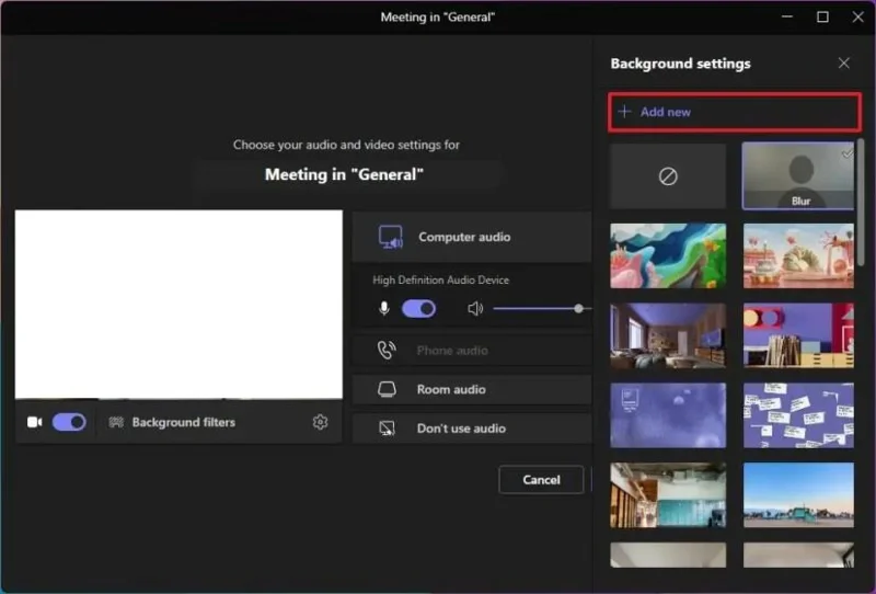 Як змінити фон у Microsoft Teams перед зустріччю