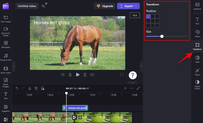Jak přidat přechody v Clipchamp