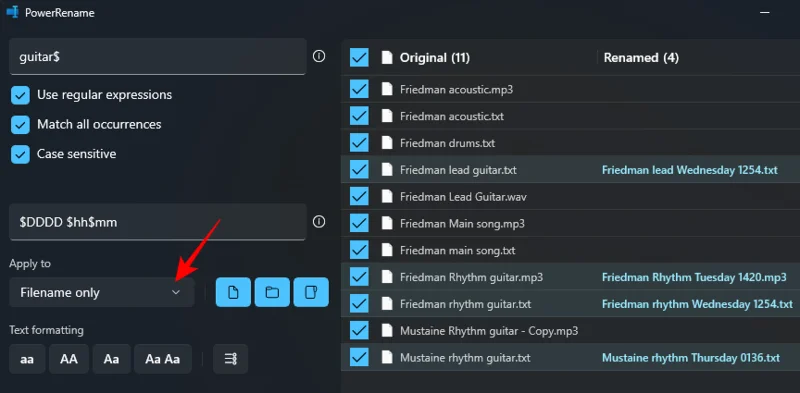 Windows PowerToys: Jak dávkově přejmenovat soubory a složky pomocí PowerRename