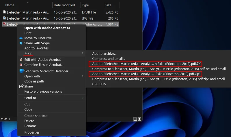 Slik bruker du 7-Zip på Windows 11