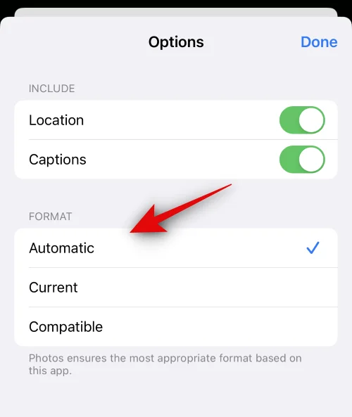 Slik tilpasser du bildealternativer når du sender et bilde på iOS 17