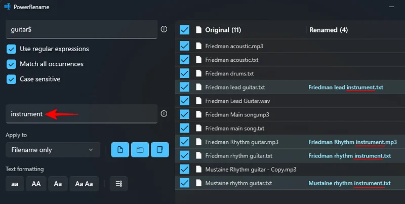 Windows PowerToys: Jak dávkově přejmenovat soubory a složky pomocí PowerRename